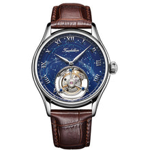 Load image into Gallery viewer, Guanqin Tourbillon Mechanical Watch Men Skeleton 100% Original Brand 2019 luxury Waterproof Leather Watch Relogio Masculino